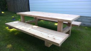 Handgemaakte meubels - Picknick tafel van Douglas hout